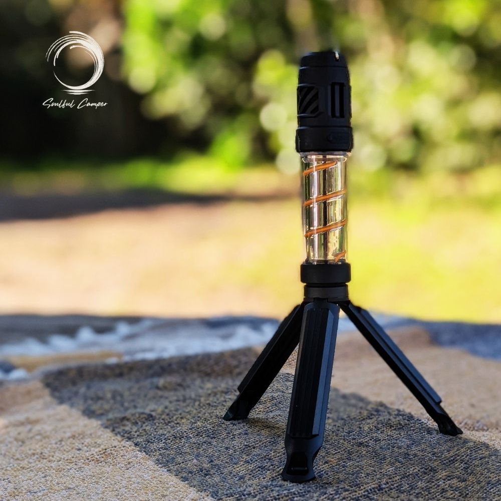 Silent Lantern on tripod with soft bokeh background